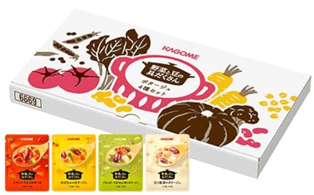 Amazon | 野菜と豆の具だくさんポタージュ スープ4種×1セット